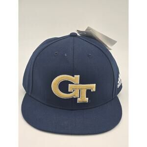 Adidas Georgia Tech Yellow Jackets Navy Fitted Baseball Cap GT 7 1/8